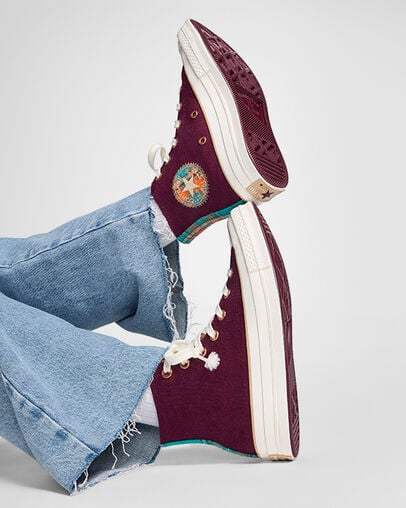 Deep Burgundy Converse Chuck 70 Women Canvas Shoes Singapore | C-20897659