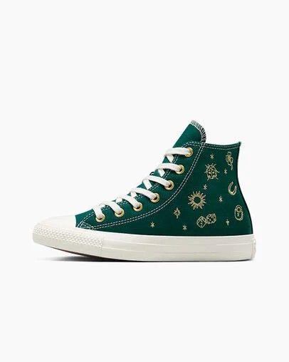 Gold Converse Chuck Taylor All Star Luck Charms Women Sneakers Singapore | C-57261949