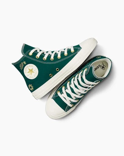 Gold Converse Chuck Taylor All Star Luck Charms Women Sneakers Singapore | C-57261949