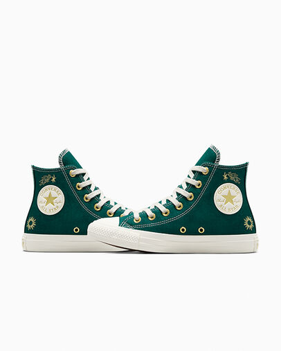 Gold Converse Chuck Taylor All Star Luck Charms Women Sneakers Singapore | C-57261949
