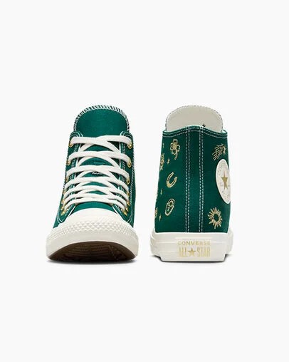 Gold Converse Chuck Taylor All Star Luck Charms Women Sneakers Singapore | C-57261949