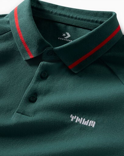 Green Converse Converse x Liverpool FC Marquis Polo Men Polo Shirts Singapore | C-83791659