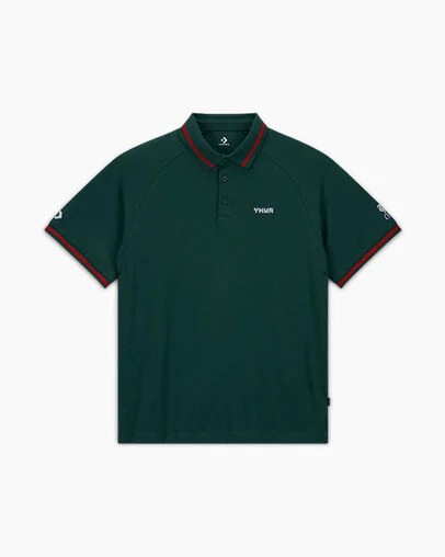 Green Converse Converse x Liverpool FC Marquis Polo Men Polo Shirts Singapore | C-83791659