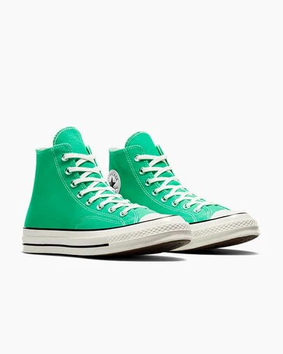 Green / Black Converse Chuck 70 Women Canvas Shoes Singapore | C-81329079
