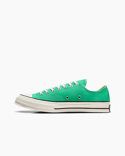 Green / Black Converse Chuck 70 Women Canvas Shoes Singapore | C-93206459