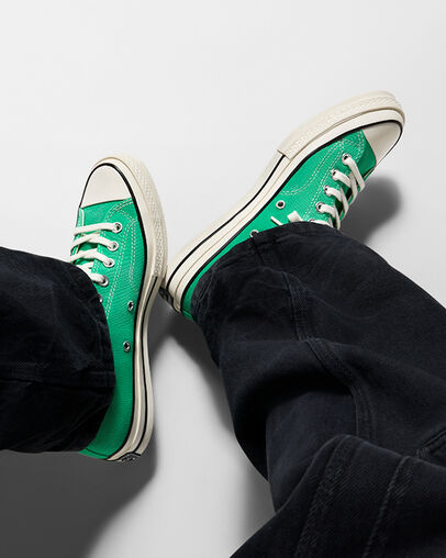 Green / Black Converse Chuck 70 Women Canvas Shoes Singapore | C-93206459