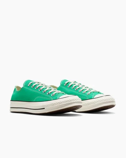 Green / Black Converse Chuck 70 Women Canvas Shoes Singapore | C-93206459
