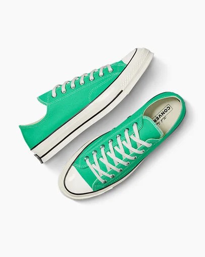 Green / Black Converse Chuck 70 Women Canvas Shoes Singapore | C-93206459