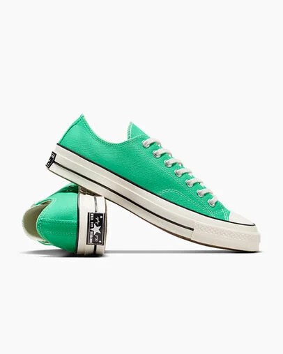Green / Black Converse Chuck 70 Women Canvas Shoes Singapore | C-93206459