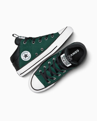 Green / Black / White Converse Chuck Taylor All Star Axel Sporty Kids' Boots Singapore | C-76951329