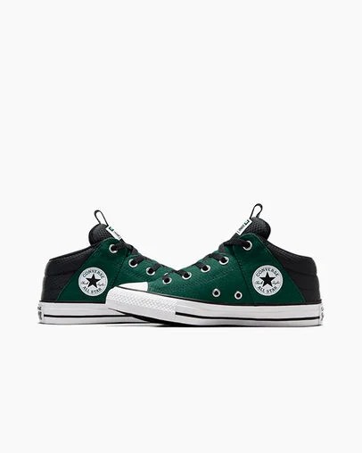 Green / Black / White Converse Chuck Taylor All Star Axel Sporty Kids' Boots Singapore | C-76951329