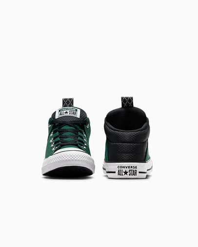 Green / Black / White Converse Chuck Taylor All Star Axel Sporty Kids' Boots Singapore | C-76951329