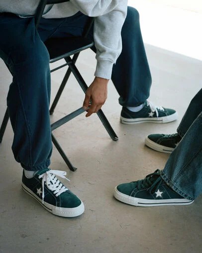 Green / Black / White Converse Converse x thisisneverthat One Star Pro Women Skate Shoes Singapore | C-24837569