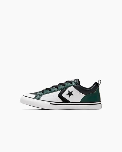 Green / Black / White Converse Pro Blaze Kids' Sneakers Singapore | C-91307259