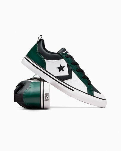 Green / Black / White Converse Pro Blaze Kids' Sneakers Singapore | C-91307259