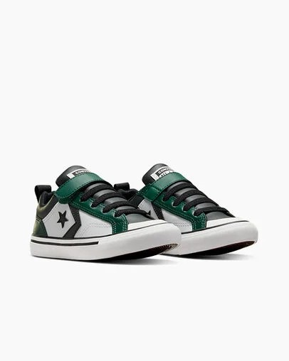 Green / Black / White Converse Pro Blaze Kids' Sneakers Singapore | C-18092739