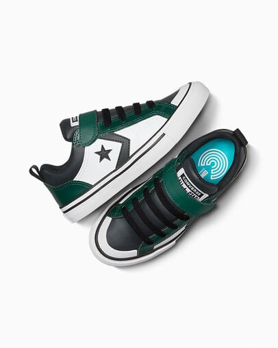 Green / Black / White Converse Pro Blaze Kids' Sneakers Singapore | C-18092739