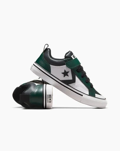 Green / Black / White Converse Pro Blaze Kids' Sneakers Singapore | C-18092739