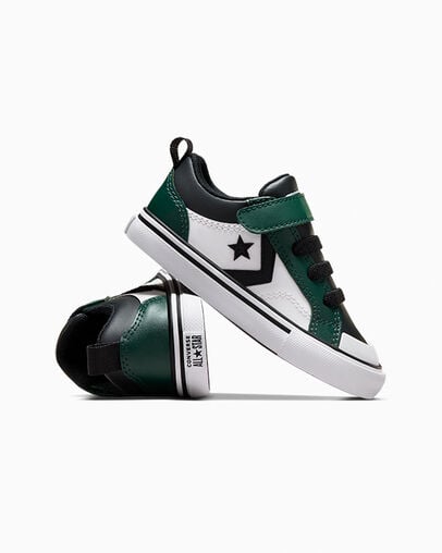 Green / Black / White Converse Pro Blaze Kids' Sneakers Singapore | C-58492019