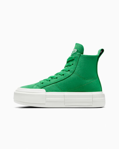 Green / Green / White Converse Cruise Women Canvas Shoes Singapore | C-76814909