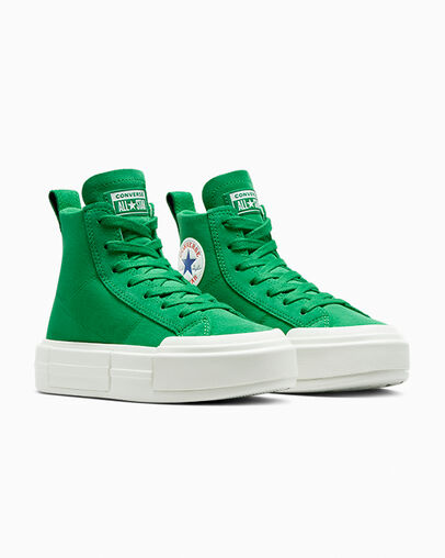 Green / Green / White Converse Cruise Women Canvas Shoes Singapore | C-76814909