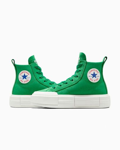 Green / Green / White Converse Cruise Women Canvas Shoes Singapore | C-76814909