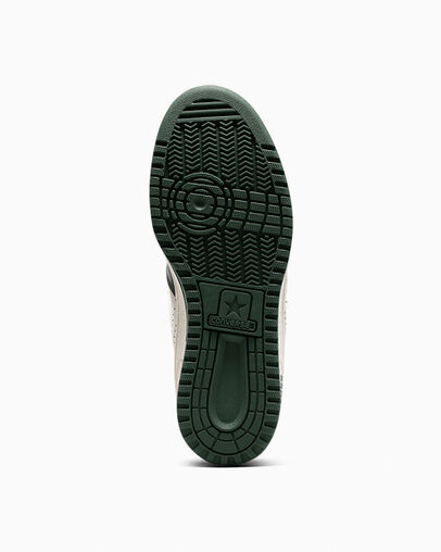 Green / White Converse Weapon Leather Women Basketball Shoes Singapore | C-02731989