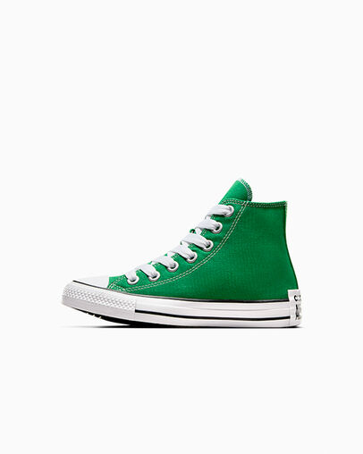 Green / White / Black Converse Chuck Taylor All Star Sketch Kids' Sneakers Singapore | C-07621959