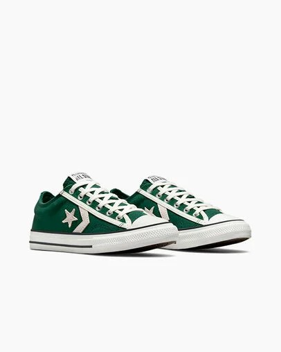 Green / White / Black Converse Star Player 76 Luxe Kids' Sneakers Singapore | C-92637509