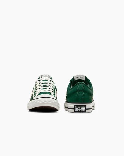 Green / White / Black Converse Star Player 76 Luxe Kids' Sneakers Singapore | C-92637509