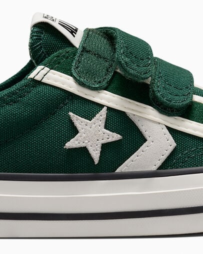 Green / White / Black Converse Star Player 76 Luxe Kids' Sneakers Singapore | C-07846259