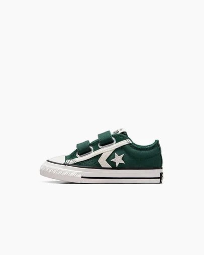 Green / White / Black Converse Star Player 76 Luxe Kids' Sneakers Singapore | C-51248079