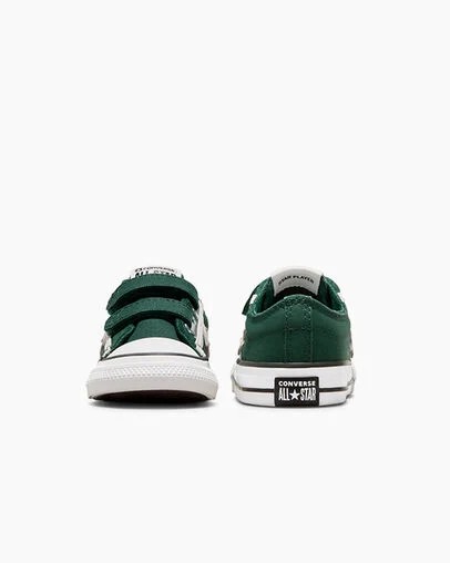 Green / White / Black Converse Star Player 76 Luxe Kids' Sneakers Singapore | C-51248079