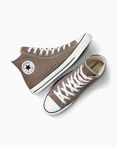 Grey Brown Converse Chuck Taylor All Star Women Canvas Shoes Singapore | C-72480959