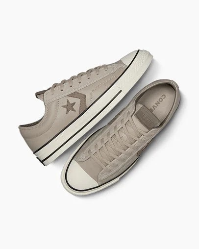 Grey Brown Converse Star Player 76 Luxe Women Tennis Shoes Singapore | C-91384209