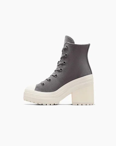Grey Converse Chuck 70 De Luxe Heel Women Platform Shoes Singapore | C-69572419