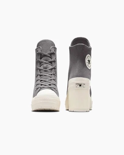 Grey Converse Chuck 70 De Luxe Heel Women Platform Shoes Singapore | C-69572419