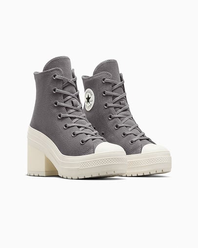 Grey Converse Chuck 70 De Luxe Heel Women Platform Shoes Singapore | C-04927169