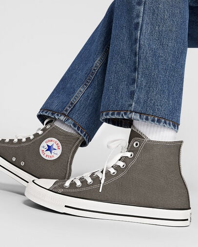 Grey Converse Chuck Taylor All Star Men Canvas Shoes Singapore | C-96175429
