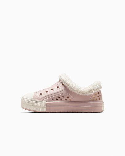 Grey Converse Chuck Taylor All Star Play Lite CX Sherpa Kids' Sneakers Singapore | C-70328169