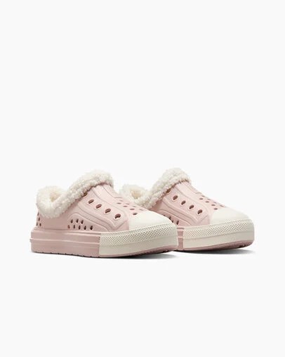 Grey Converse Chuck Taylor All Star Play Lite CX Sherpa Kids' Sneakers Singapore | C-70328169