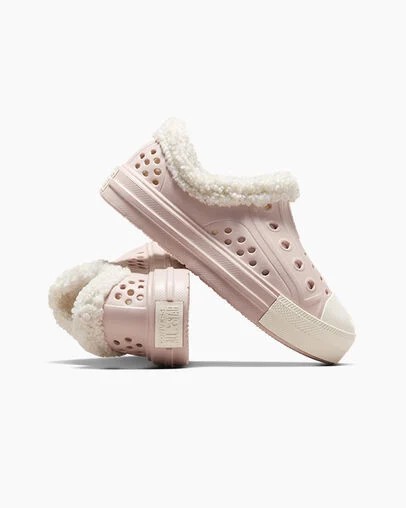 Grey Converse Chuck Taylor All Star Play Lite CX Sherpa Kids' Sneakers Singapore | C-70328169