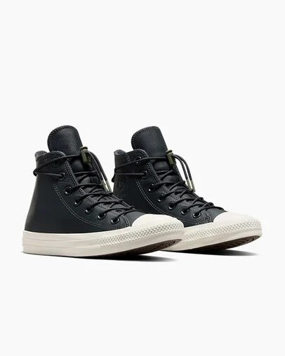 Grey Converse Chuck Taylor All Star Weatherized Leather Women Sneakers Singapore | C-56274019