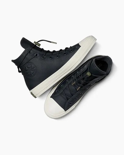 Grey Converse Chuck Taylor All Star Weatherized Leather Men Sneakers Singapore | C-06972319
