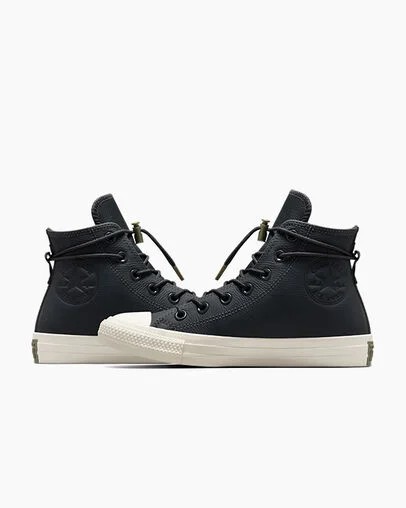 Grey Converse Chuck Taylor All Star Weatherized Leather Men Sneakers Singapore | C-06972319