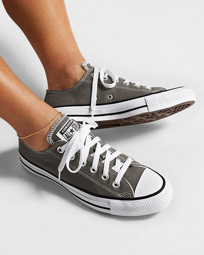 Grey Converse Chuck Taylor All Star Women Canvas Shoes Singapore | C-73082699