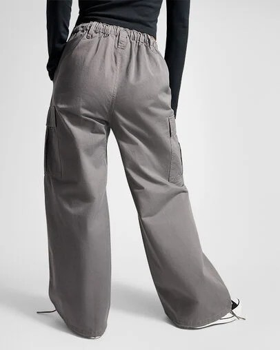 Grey Converse Fleece Women Cargo Pants Singapore | C-29657039