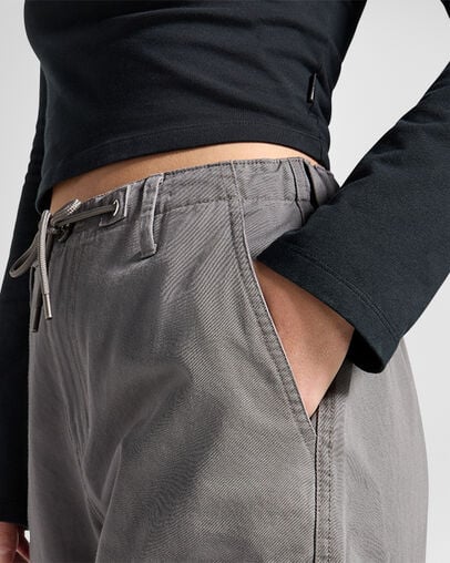 Grey Converse Fleece Women Cargo Pants Singapore | C-29657039