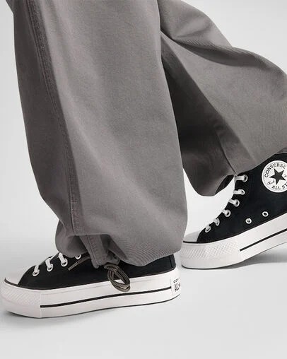 Grey Converse Fleece Women Cargo Pants Singapore | C-29657039