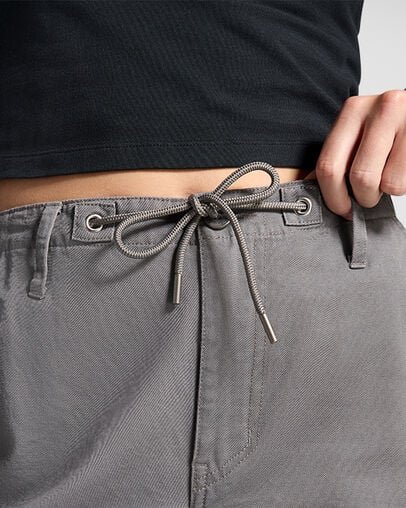 Grey Converse Fleece Women Cargo Pants Singapore | C-29657039